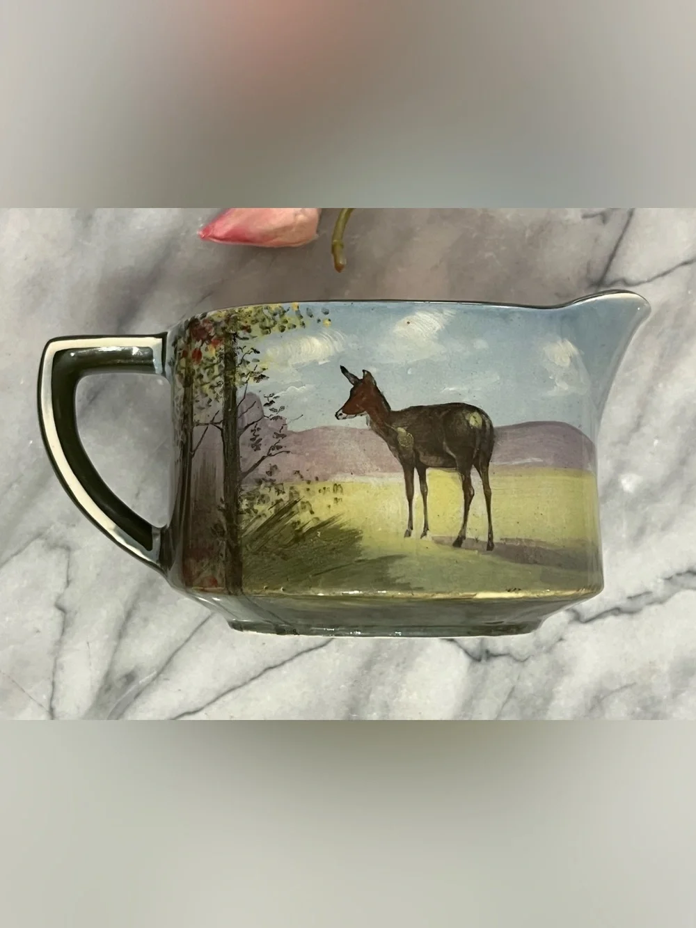 Antique Royal Doulton Seriesware Deer Creamer Pitcher D4644 Westcott 1922-1927